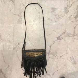 Cleobella Leather Fringe Crossbody